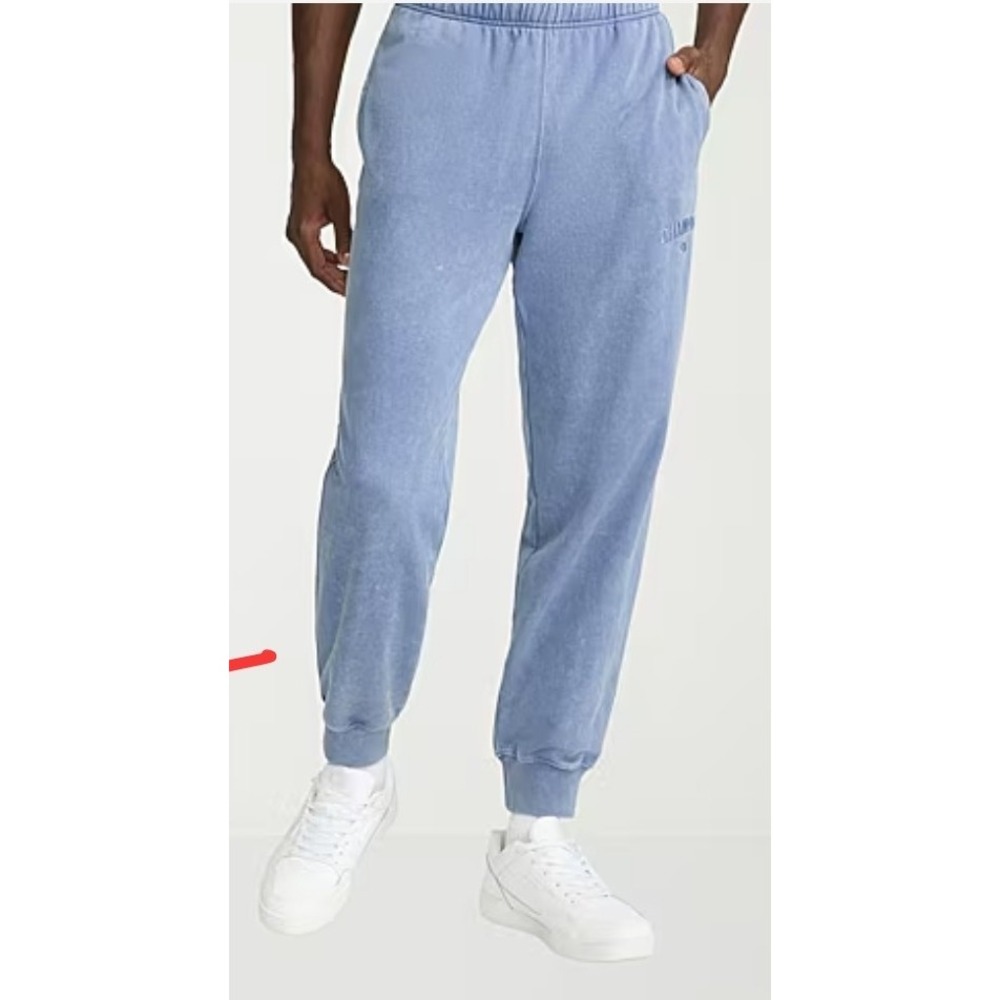 Champion Modern Retro Wash Drawstring Elastic Waist Athletic Lightweight Pants L